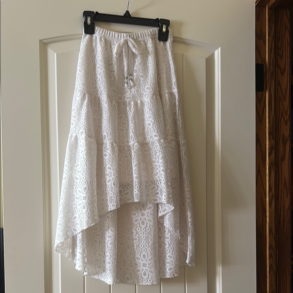 My Michelle White A-Line Maxi Skirt